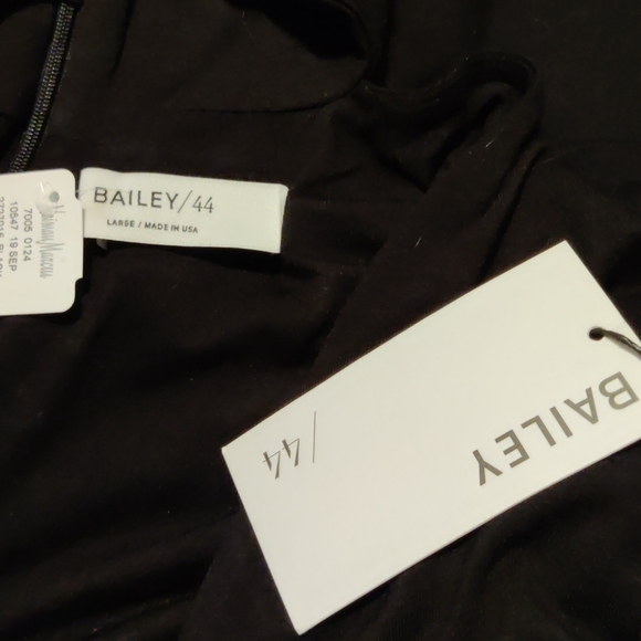 Bailey 44 🖤 Black drop waist blouson mini dress - Picture 8 of 8